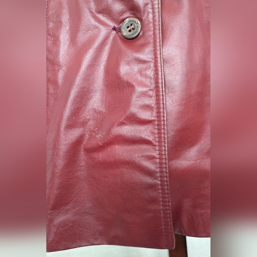 Vintage Lantry Woman's 100% Leathers Long Coat Jacket Made in Canada . - Picture 14 of 16